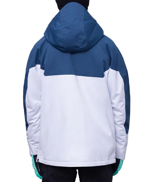 686 Men's Renewal Insulated Anorak White Orion Blue 2024