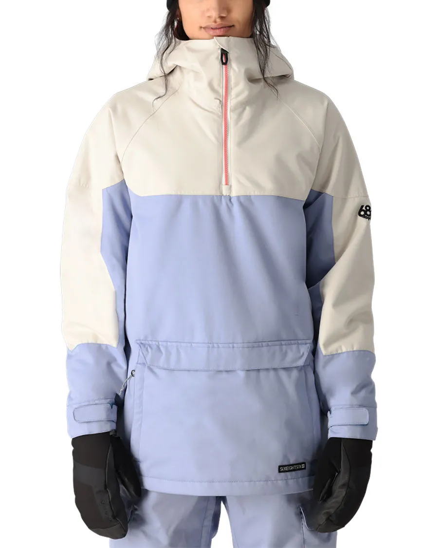 686 Women's Upton Anorak Limestone Colorblock 2025