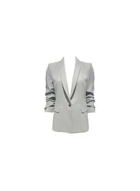 Alice   Olivia- Sebastian Roll Cuff Shawl Color Blazer