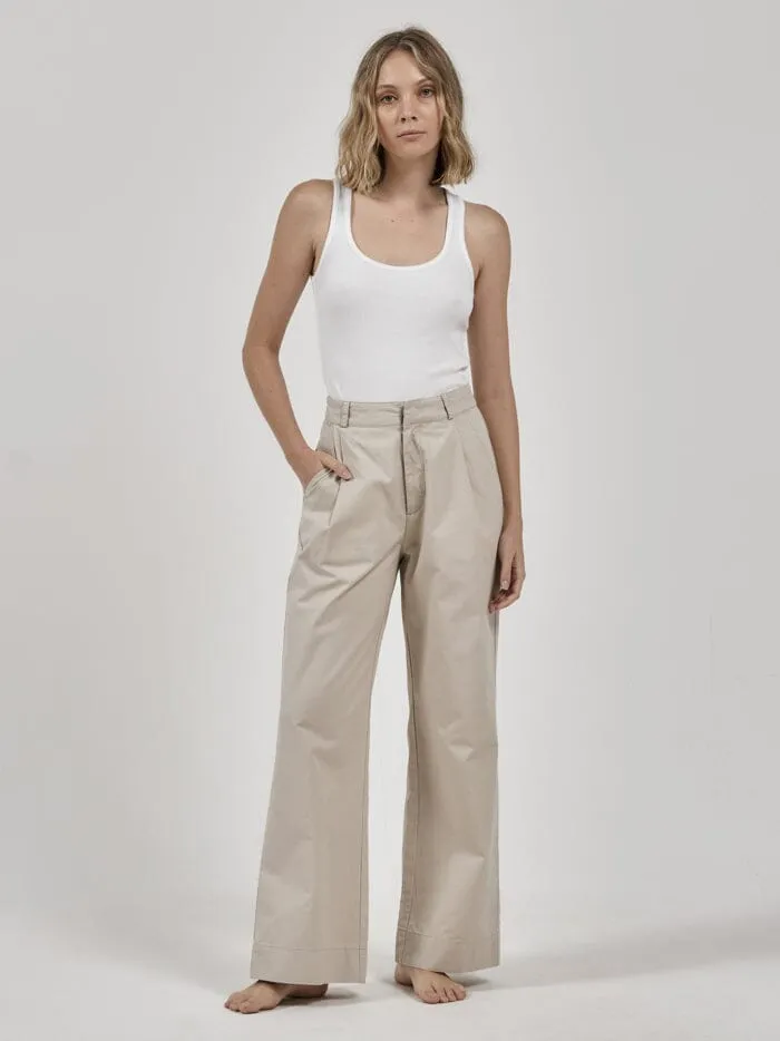 Artist Pleated Chino Pant - Pavement