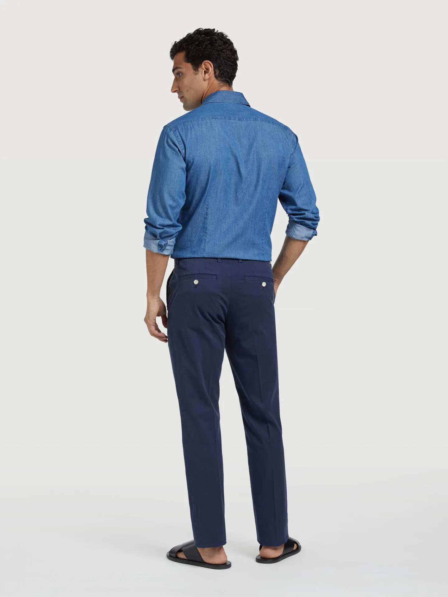 Basic Comfort Cotton slim fit Chino Trouser