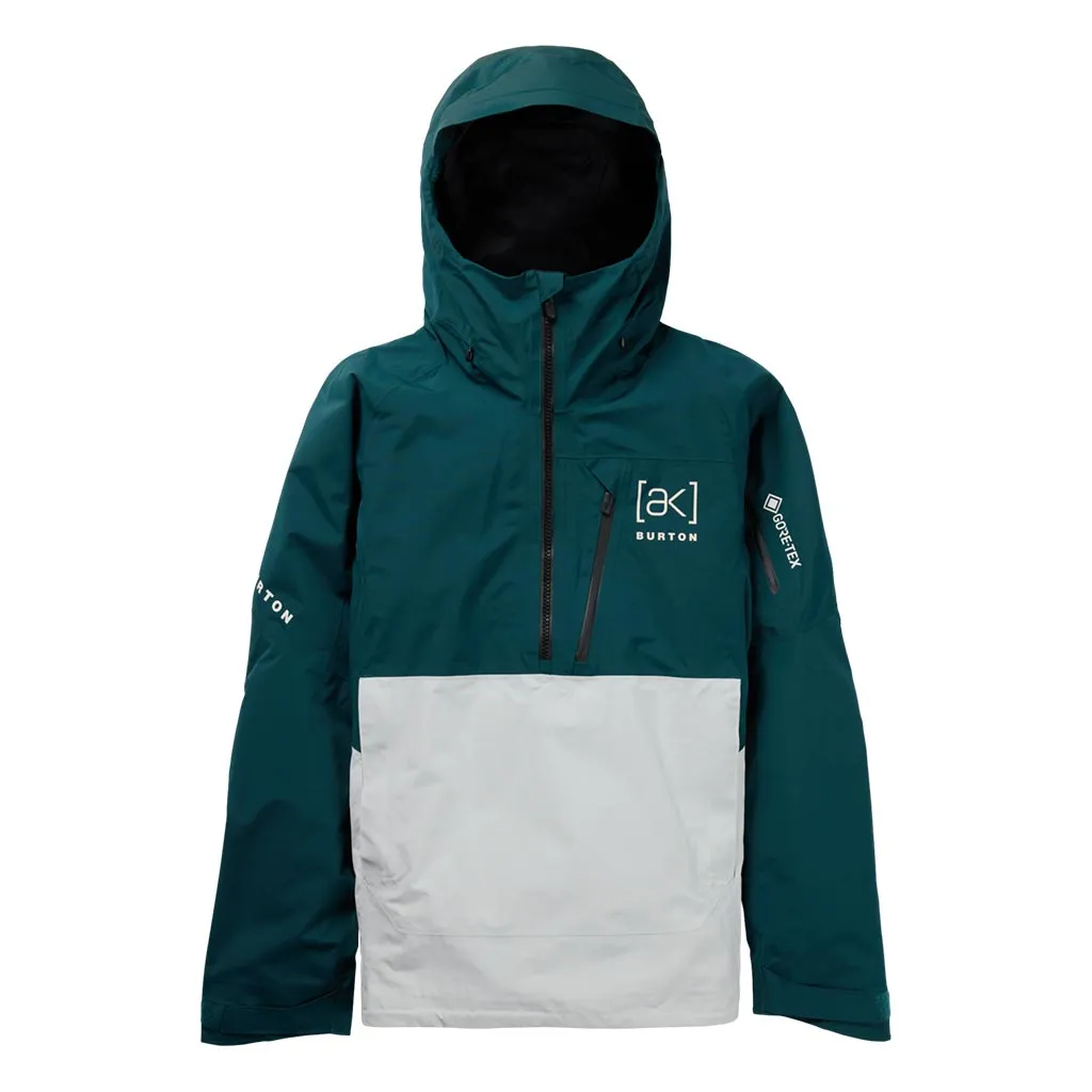 Burton 2025 AK Velocity Gore-Tex Anorak Jacket - Deep Emerald/Grey Cloud