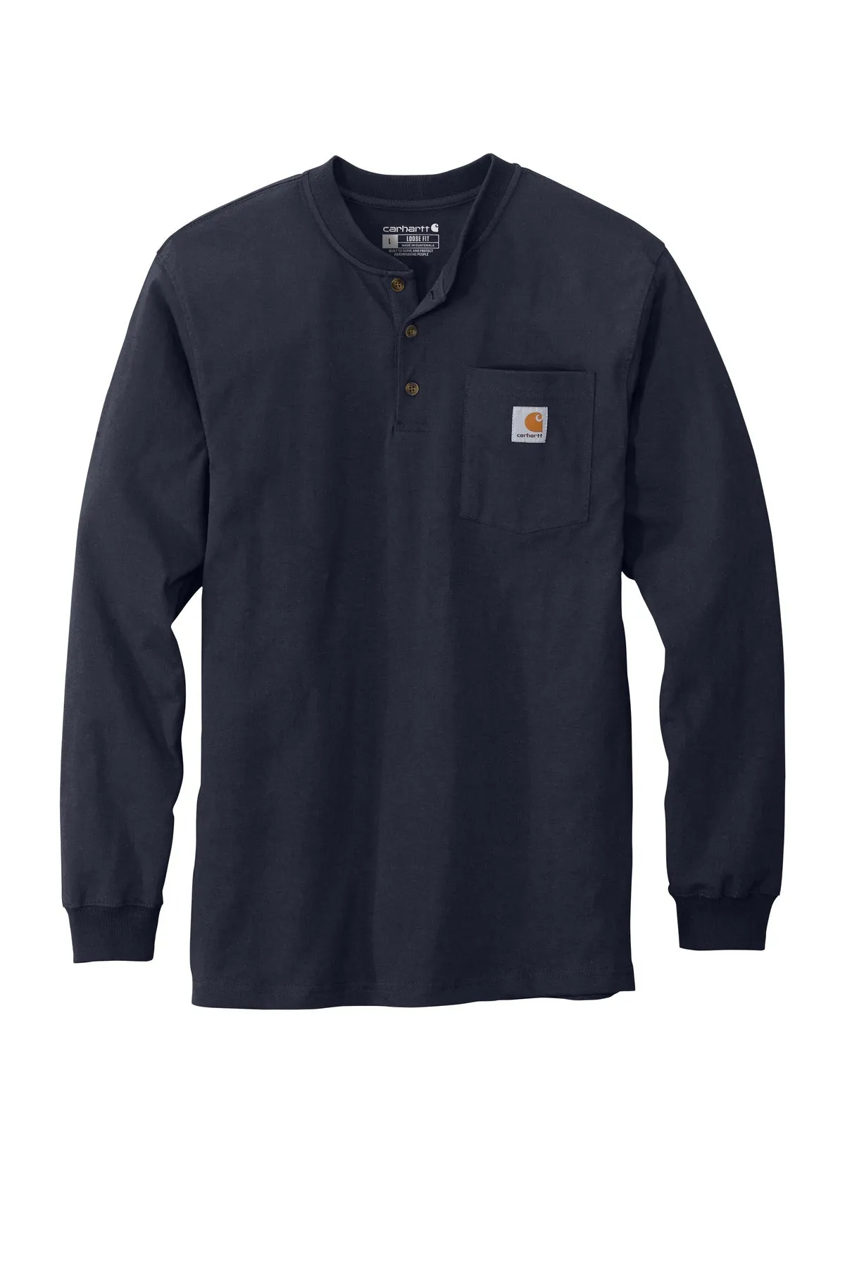 Carhartt Men's Long Sleeve Henley T-Shirt CTK128