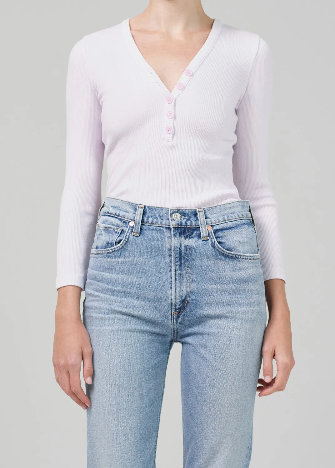 Citizens of Humanity - Aideen Rib Henley in Lilac