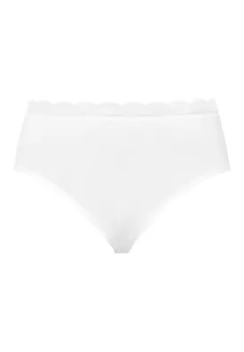 Cotton Lace Lace-Trim Cotton Full Brief | White 72436-101