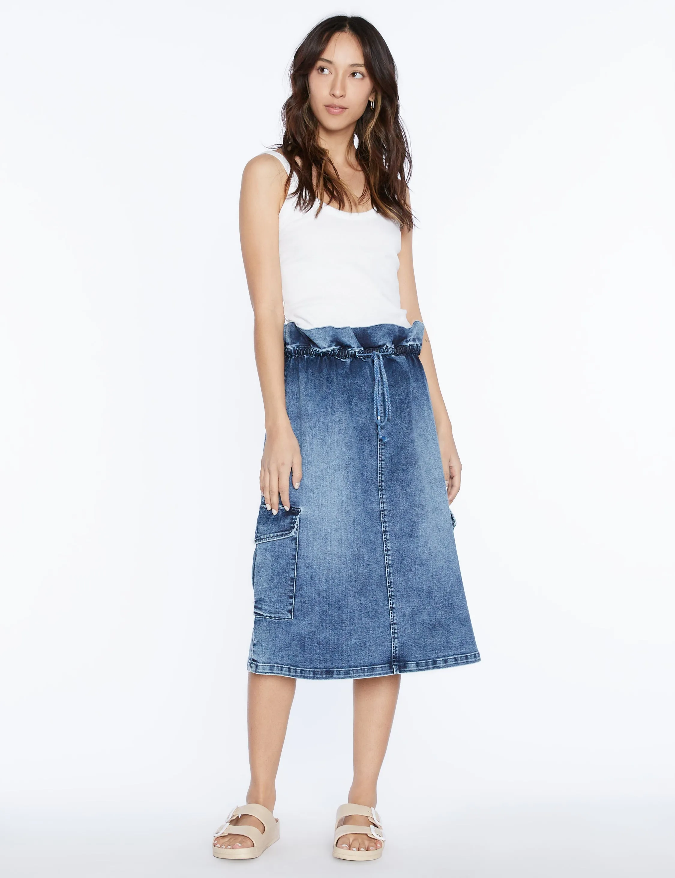 Denim Bag Skirt