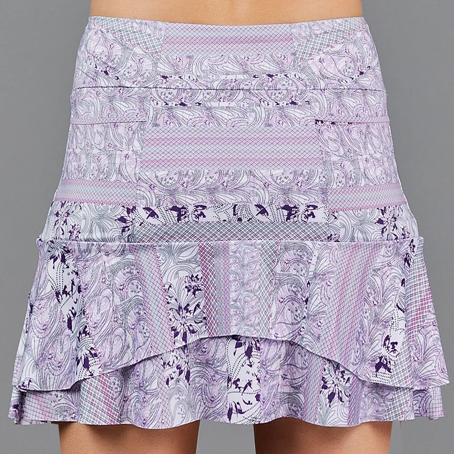 Djali Two Tier 16.5" Skort (print)