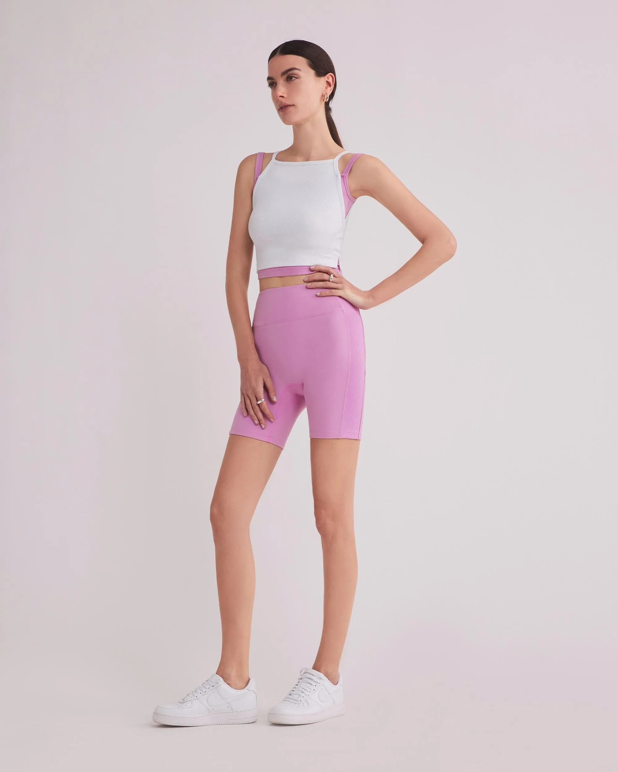 FARRAH BIKER SHORTS BUBBLE GUM PINK