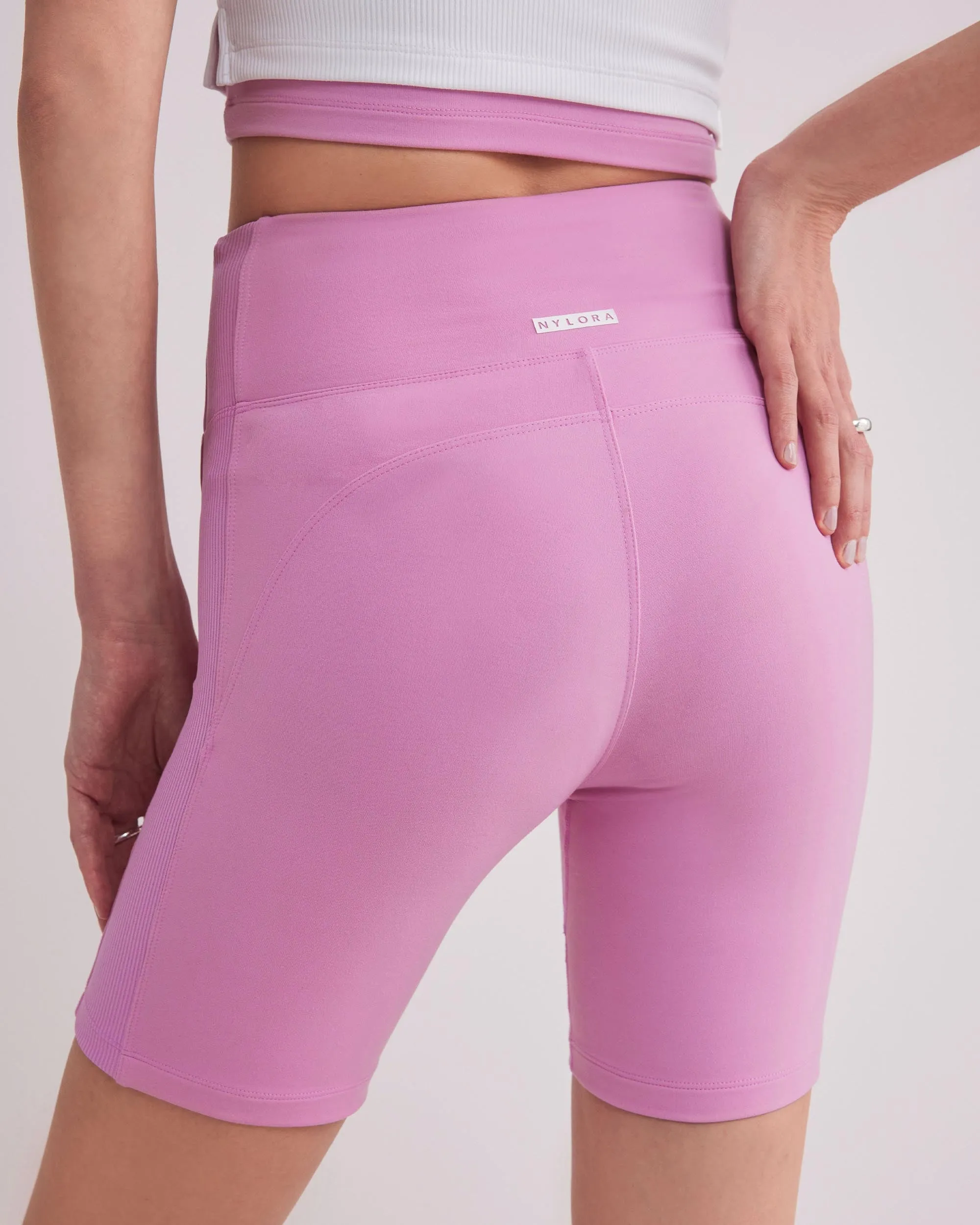 FARRAH BIKER SHORTS BUBBLE GUM PINK