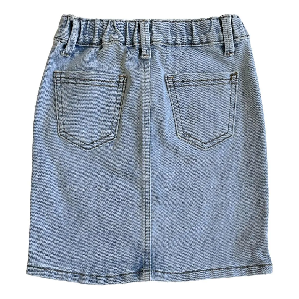 GIRLS Emmie Light Wash Denim Skirt