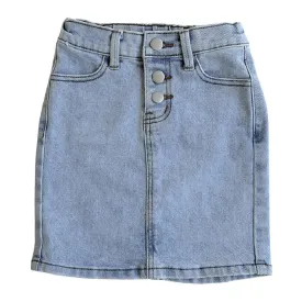 GIRLS Emmie Light Wash Denim Skirt