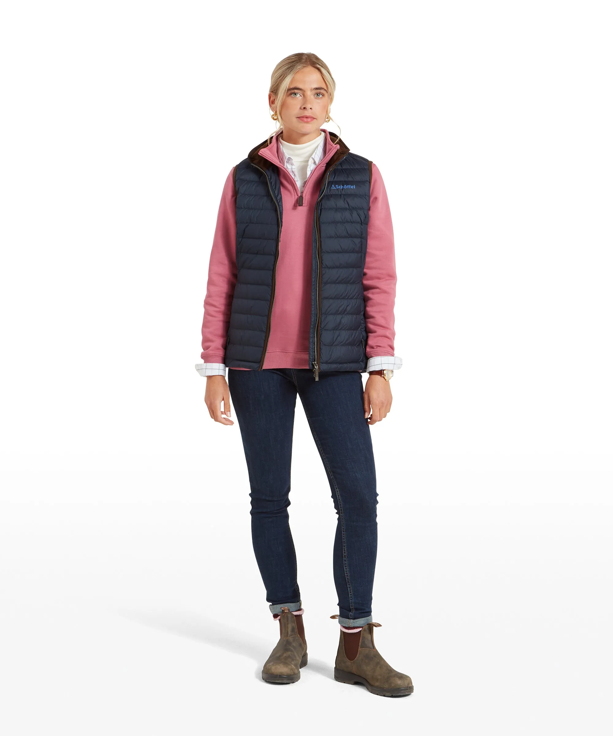 Launde Down Gilet - Petrol Blue