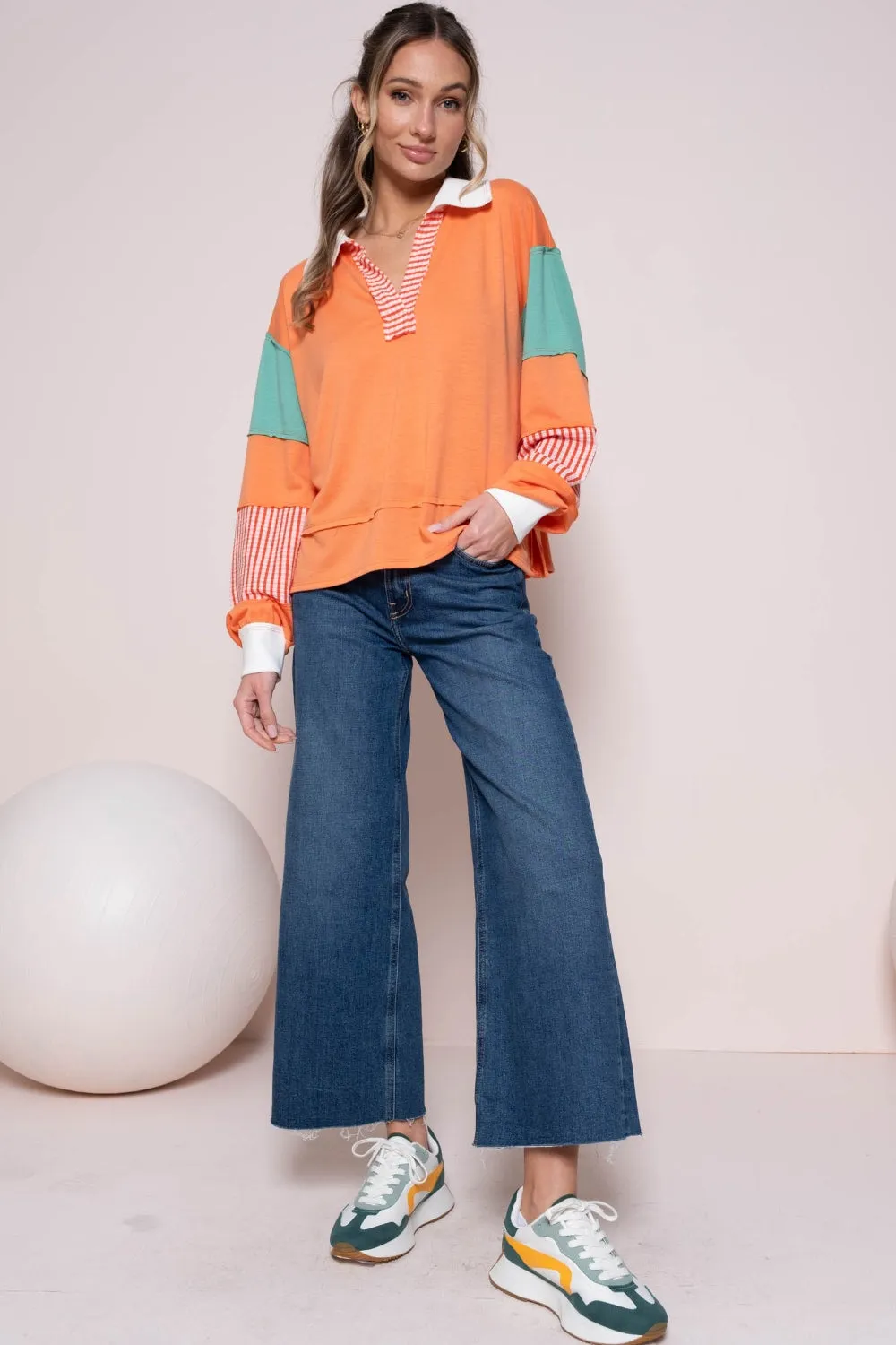 Manteo Color Block Top