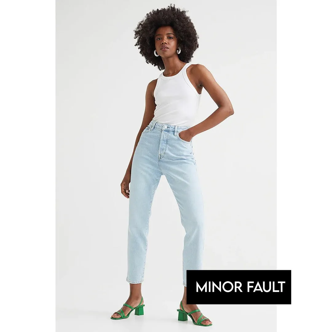 (Minor Fault) Light Blue Slim Mom High Jeans