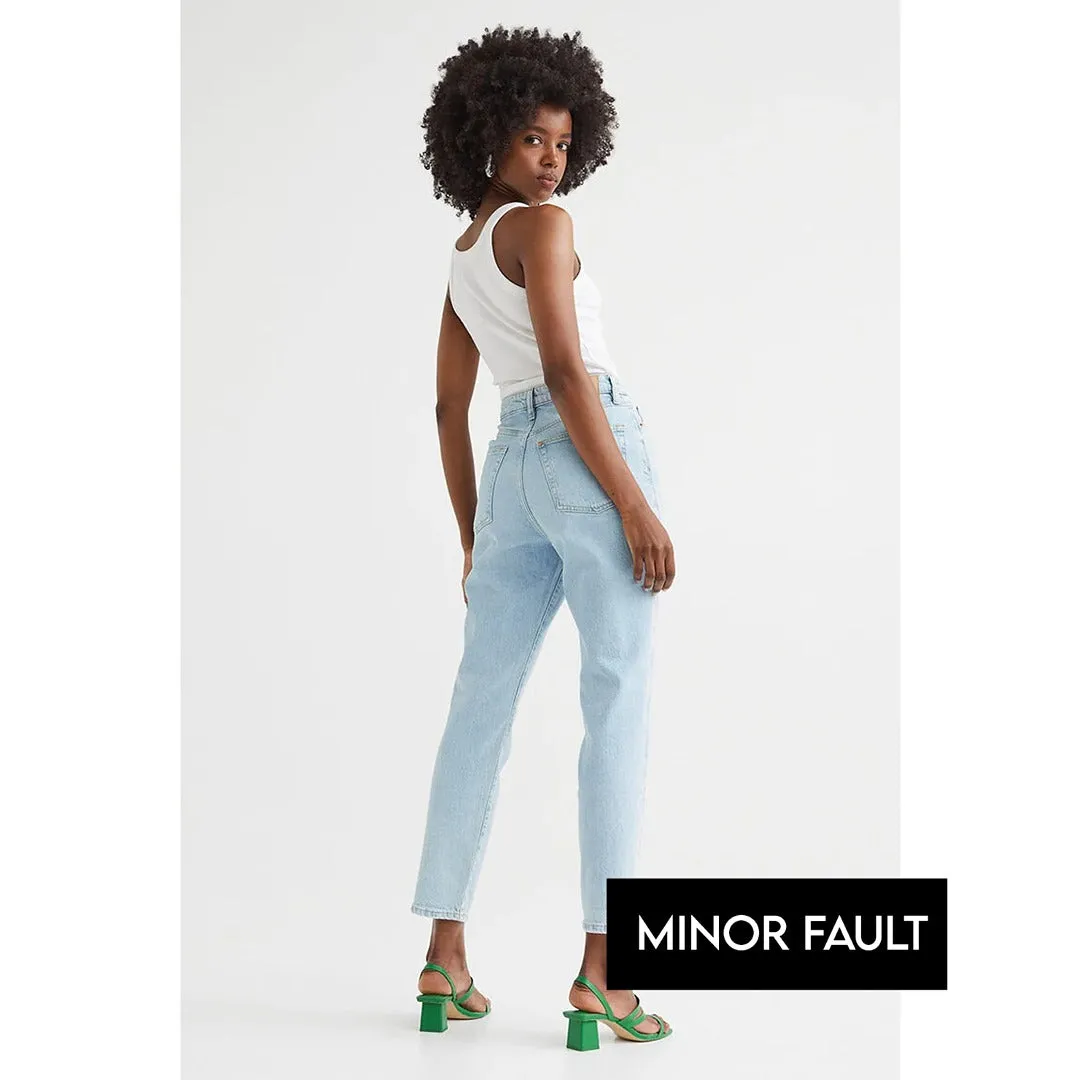 (Minor Fault) Light Blue Slim Mom High Jeans