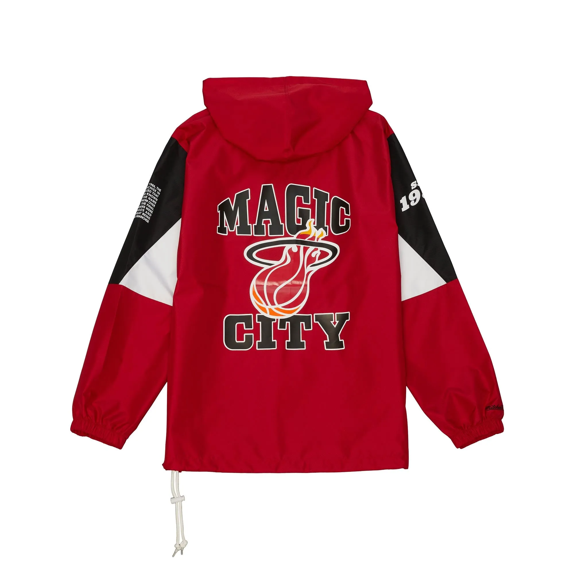 Mitchell and Ness Miami HEAT Origins Anorak Pullover