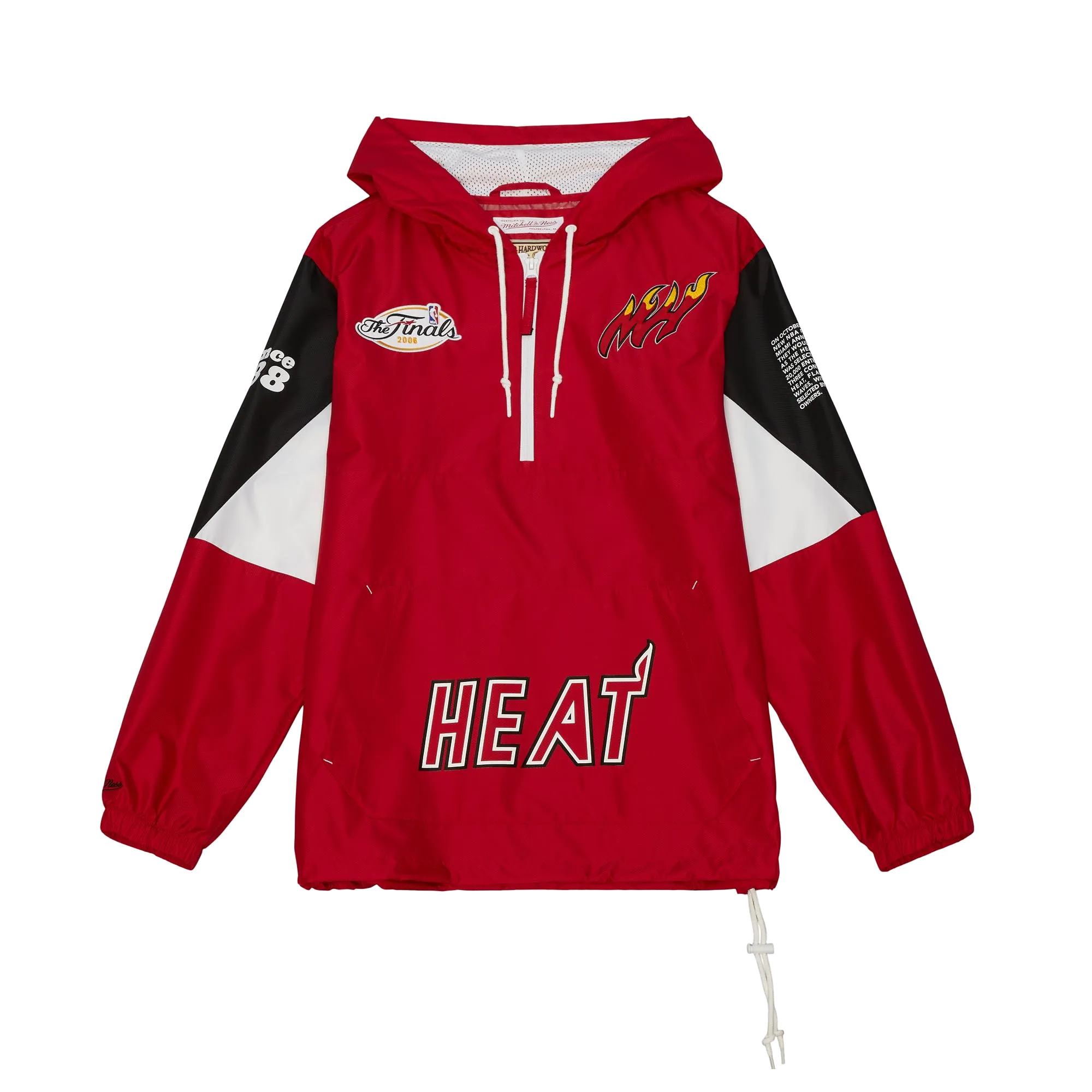 Mitchell and Ness Miami HEAT Origins Anorak Pullover