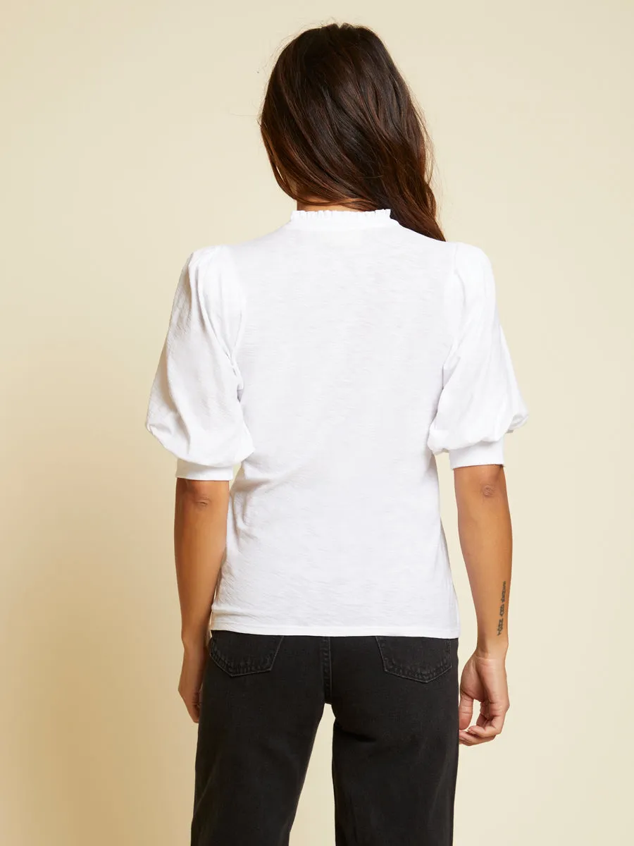 Nation LTD - Veronique Girly Henley in White