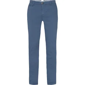 Pio Cotton Stretch Chino - MBL Mid Blue