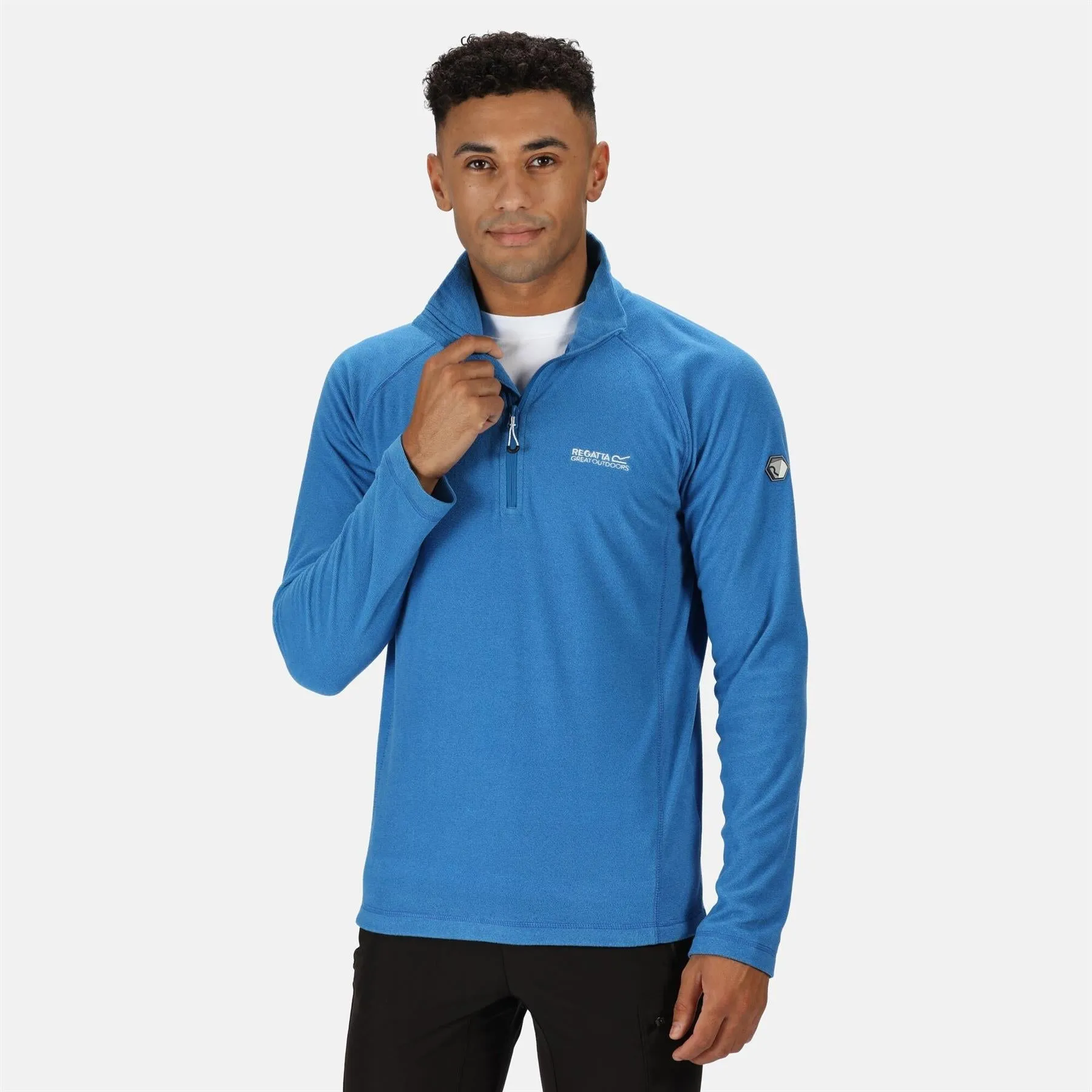 Regatta Montes Mens Half Zip Fleece Lightweight Jumper Pullover