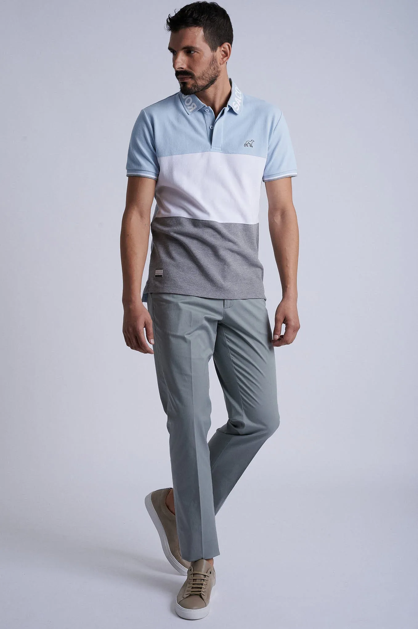 Regular fit chino in Cotton Elastane