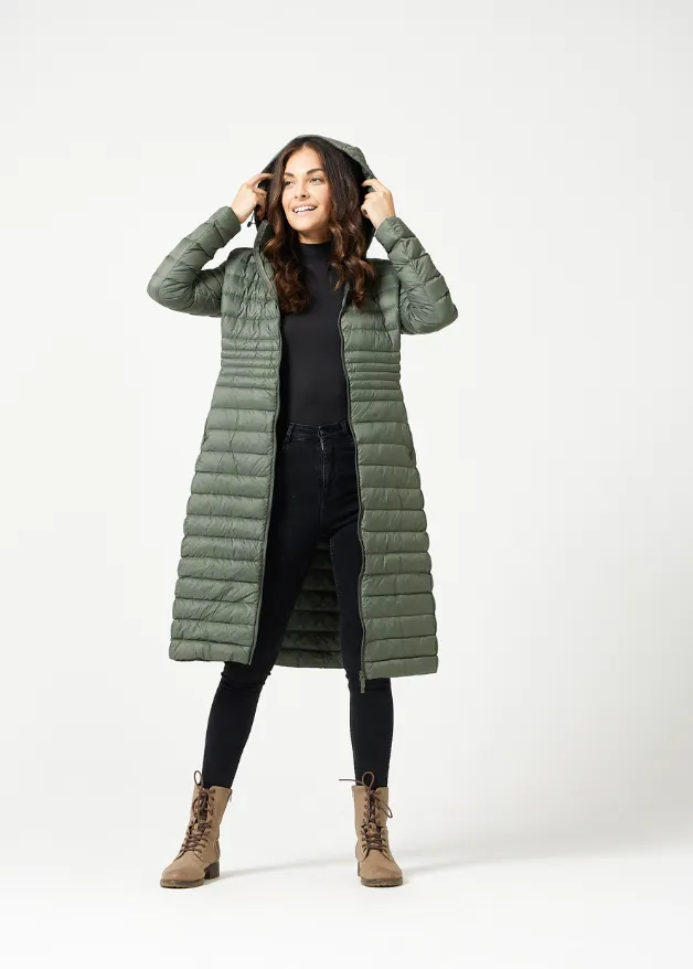 Sage Maxi Duck Down Puffer Coat