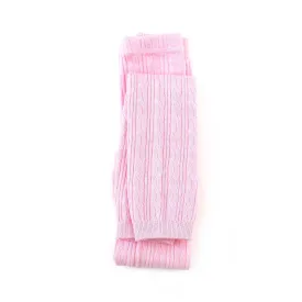 The Little Stocking Co - Cable Knit Footless Tights - Peony Pink