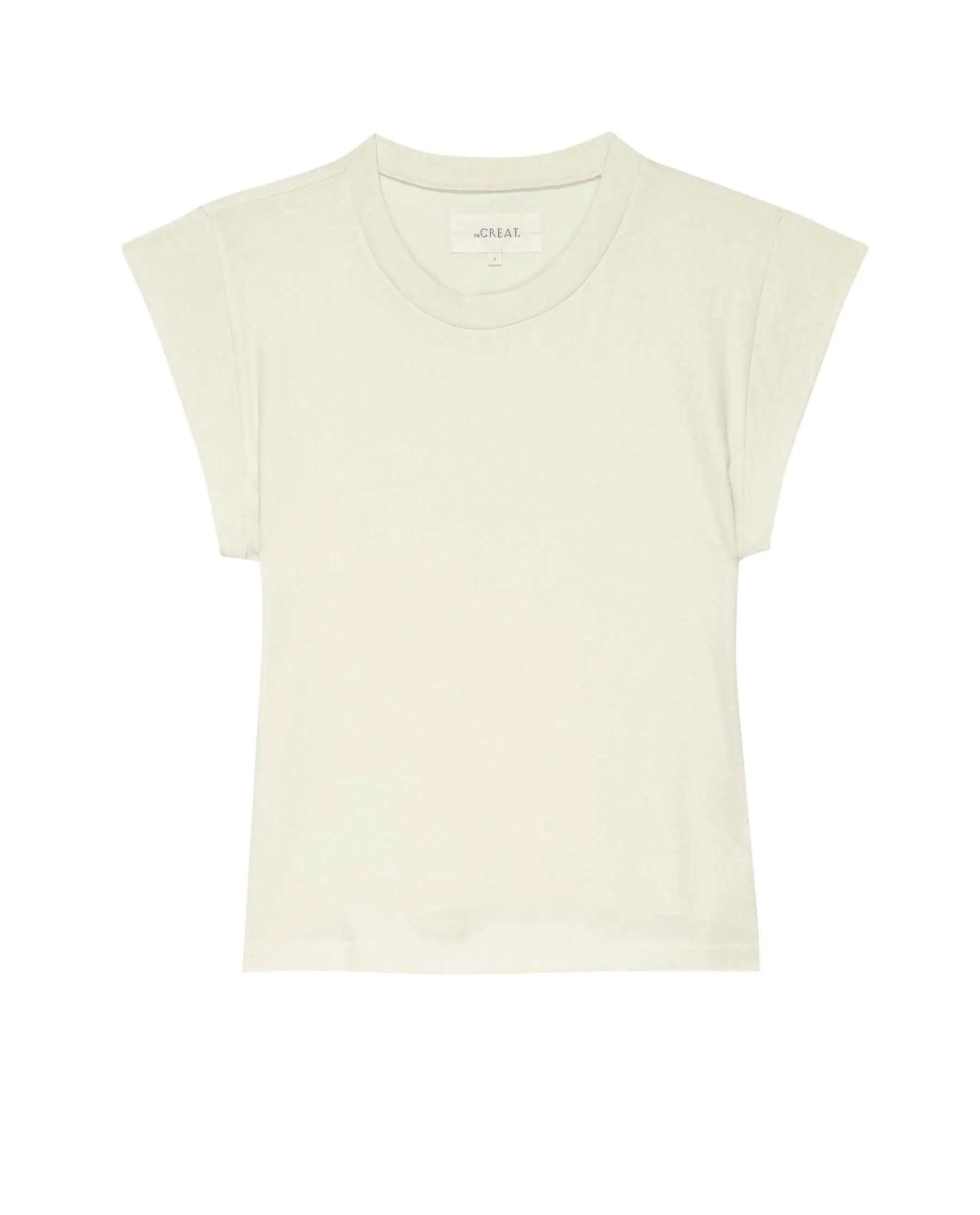 The Peak Shoulder Tee. -- Washed White