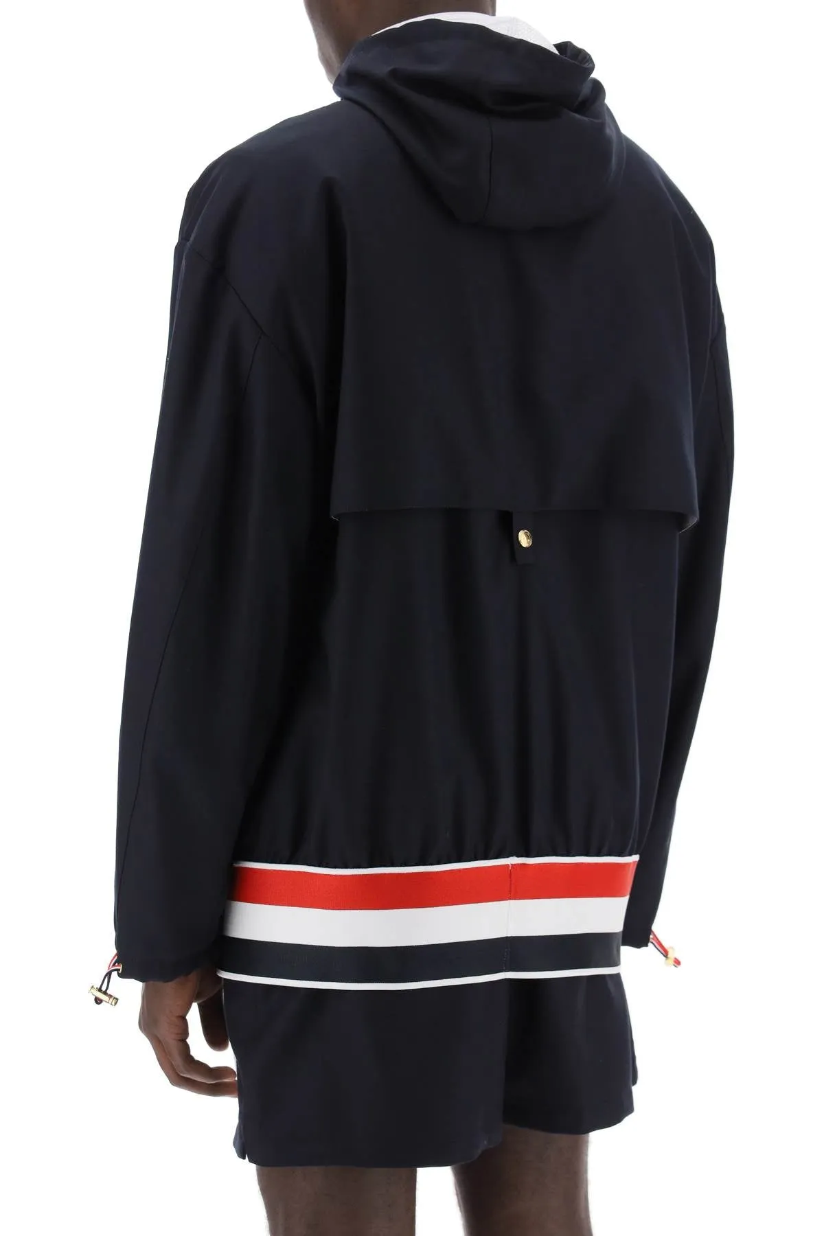 Thom Browne "lightweight Wool Anorak With Tr