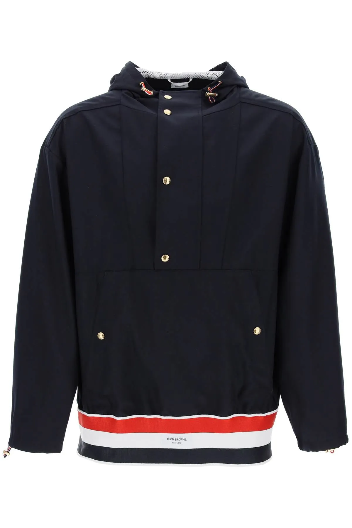 Thom Browne "lightweight Wool Anorak With Tr