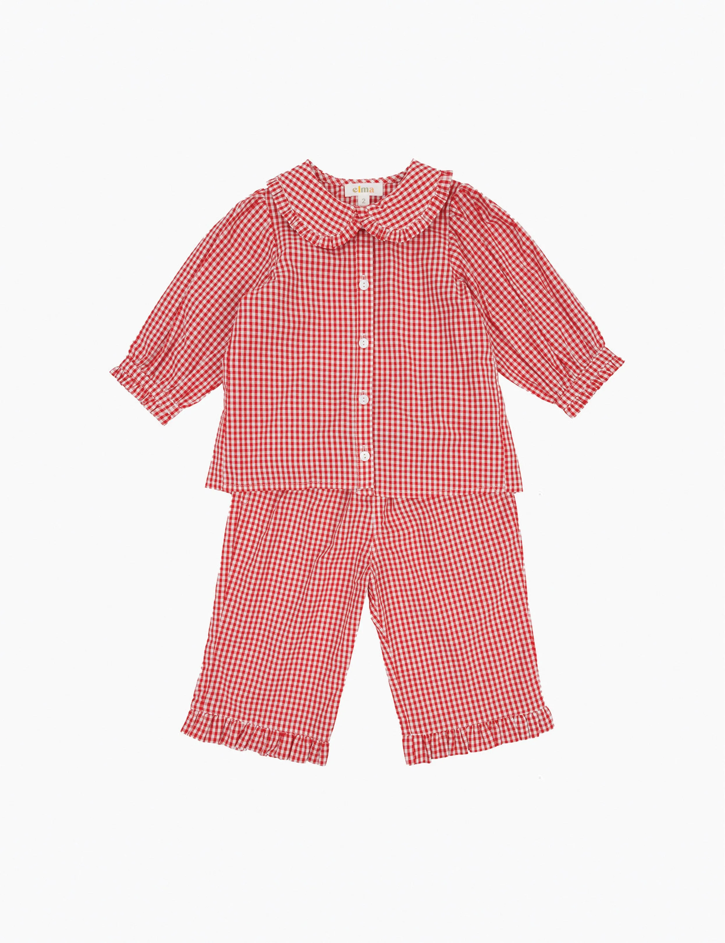 Tillie Pant in Cherry Gingham