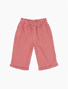 Tillie Pant in Cherry Gingham