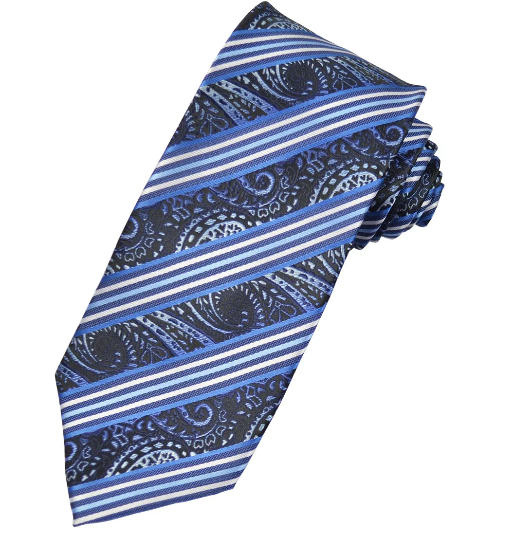 True Blue Striped Men's Necktie