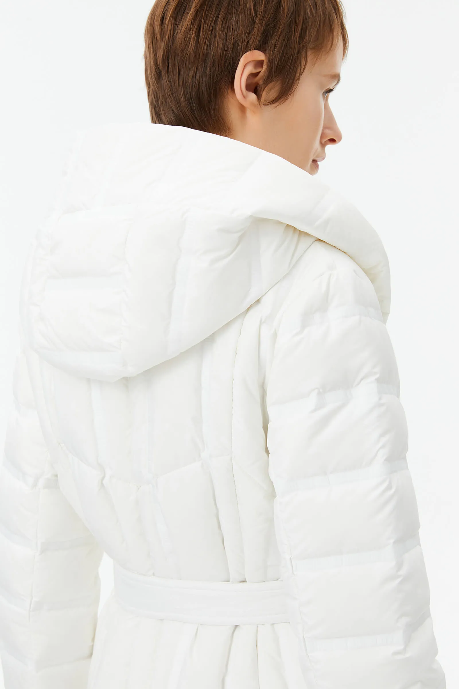 Warm Hooded Goose Down Jacket