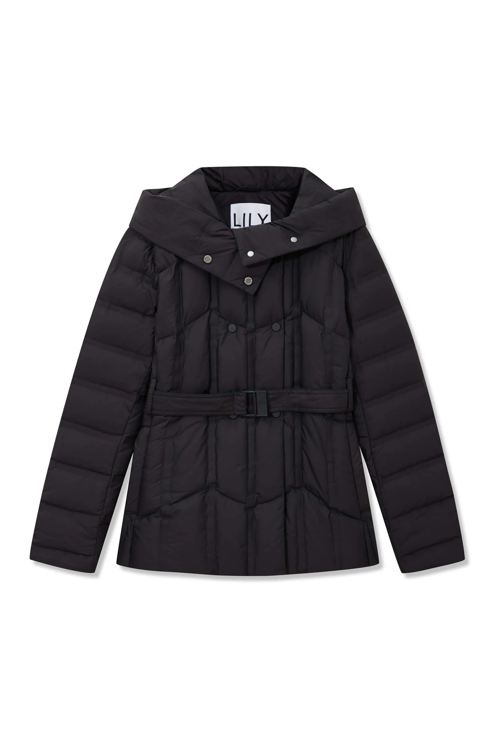 Warm Hooded Goose Down Jacket