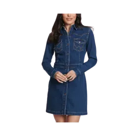 Wrangler Retro Women's Dark Wash Denim Jacket Dress